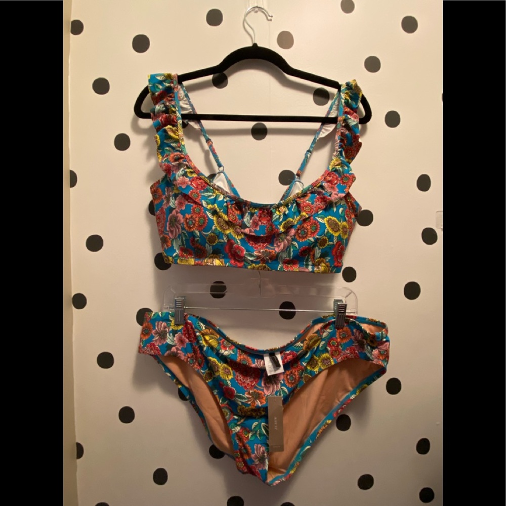 NEW JCrew swim suit floral